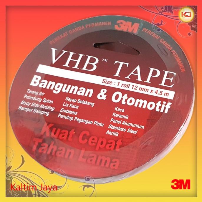 

.........] Double Tape 3M VHB 4900 12mm x 4.5m / Isolasi 2 Sisi Otomotif Bangunan