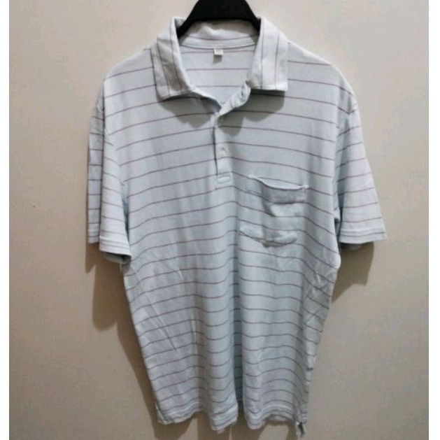 Preloved Kaos Kerah Uniqlo Original Hem Pria