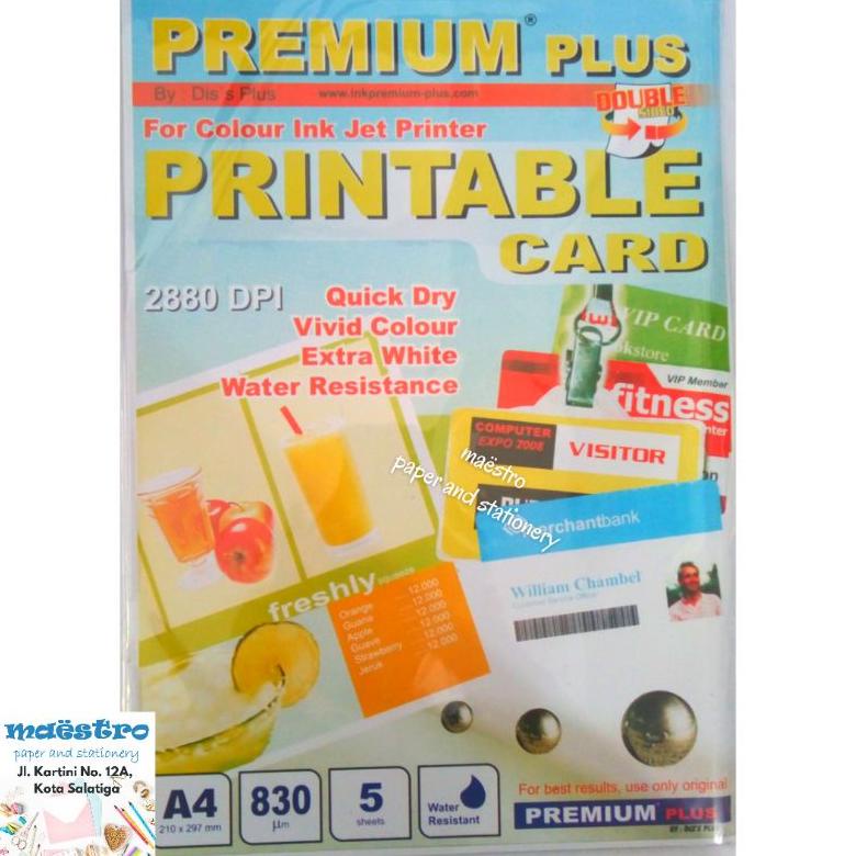 Terlaris Pvc Id Card / Bahan Cetak Kartu Vaksin / Id Card / Pvc Printable Card