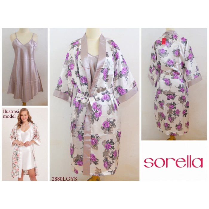 Lingerie Kimono Sorella 2880 - Dapat 1 Set Terbaru