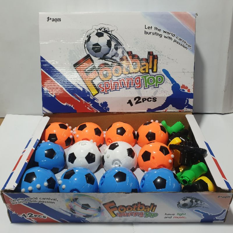 Mainan gasing Bola Anak Led dan Musik Football spinning Top