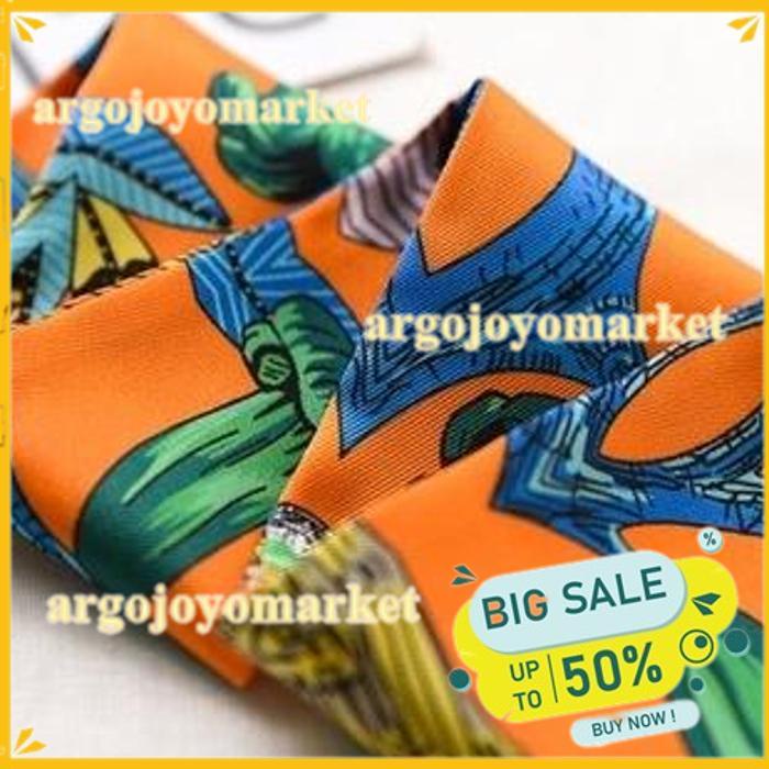 "TURRY" MINI SCARF PITA, SCARF LEHER, SCARF TAS, BAHAN SILK IMMITATION TERHITS