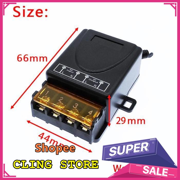 EKSKLUSIF RELAY AC 220/REMOTE CONTROL SWITCH RELAY/WIRELESS REMOTE RELAY