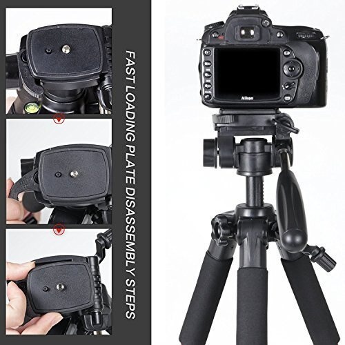 Gs8 ZOMEI Professional DSLR Tripod &amp; Pan Head - Q111 - Blue Or-i