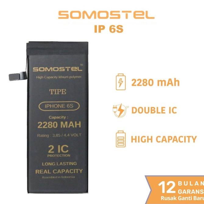 Batre Batrai Baterai Original Somostel for Iphone 6S
