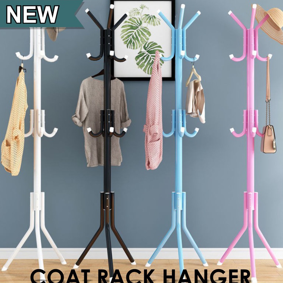 Paling Sesuai.. Stand Hanger Gantungan Baju Coatrack Gantungan Tas Dan Topi Tas Gantungan Aesthetic 