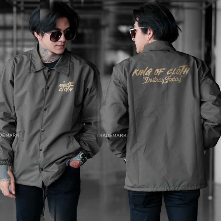 ㄾ JAKET WINDBREAKER INDIGO KING OF CLOTH - COACH PARASIT JAPAN SIMPLE PRIA WANITA CASUAL SPORTY RIDI