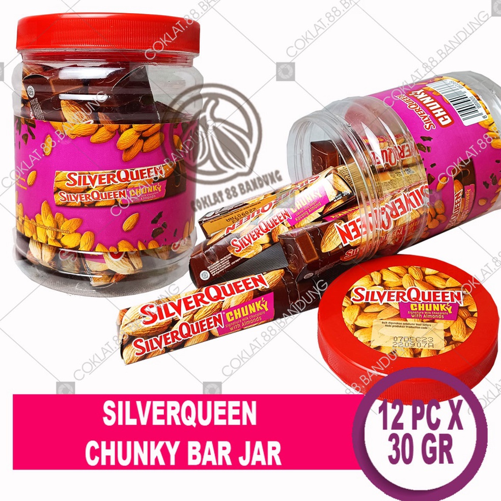 

Grosiran Murah SILVERQUEEN CHUNKY BAR TOPLES ISI 12 PCS X 30 GR COKLAT - COKELAT SILVER QUEEN CHUNKYBAR JAR 30 GRAM X 12 BATANG MILK CHOCOLATE CASHEW ALMOND BOX !!!