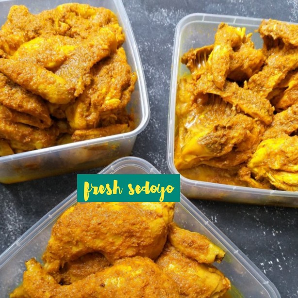 

ayam ungkep Jakarta bumbu kuning siap goreng 1 ekor potong 8