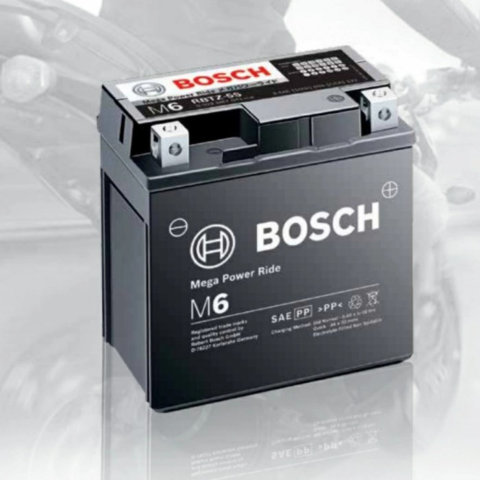 Aki Kering Yamaha Mio Lama 2004-2011 Vega R ZR Jupiter Z BOSCH RBT6A ORIGINAL