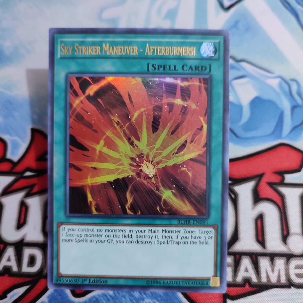 yugioh sky striker maneuver afterburners BLHR ultra rare 1st original