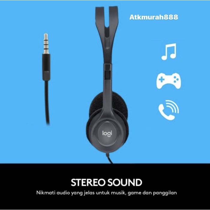 

logitech h111 stereo headset Single Jack 3.5 mm gon04
