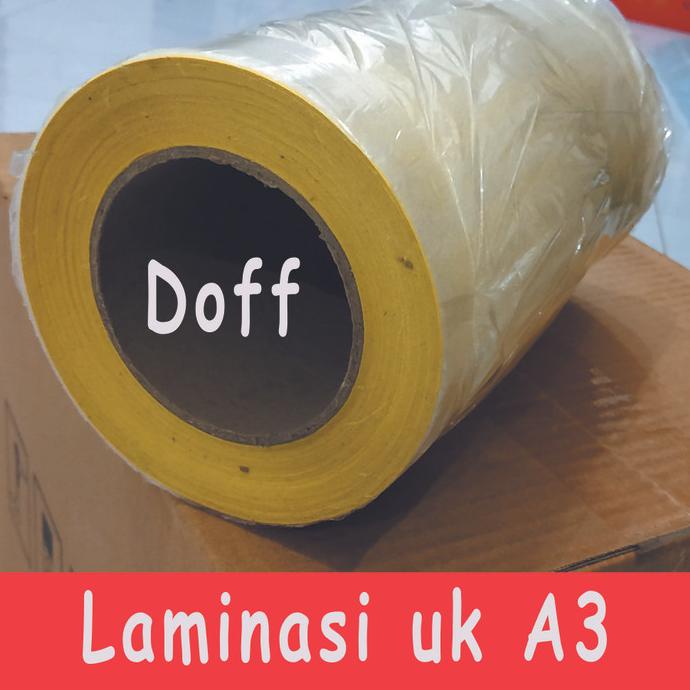 

Sticker Stiker Laminasi Laminating Dingin Glossy Doff Dof Roll Rol A3