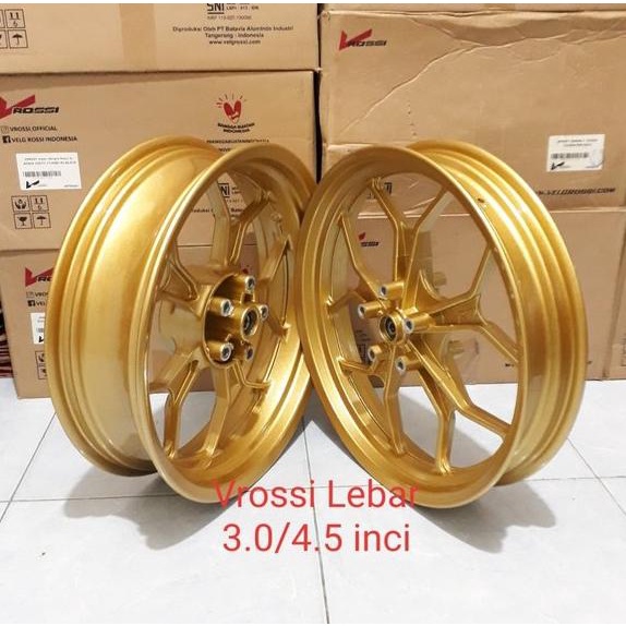 SALE! Velg Vrossi Triple disc R15 v1 v2 lebar 3.0 inc 4.5 inc velg rossi double disc r15 old velek r
