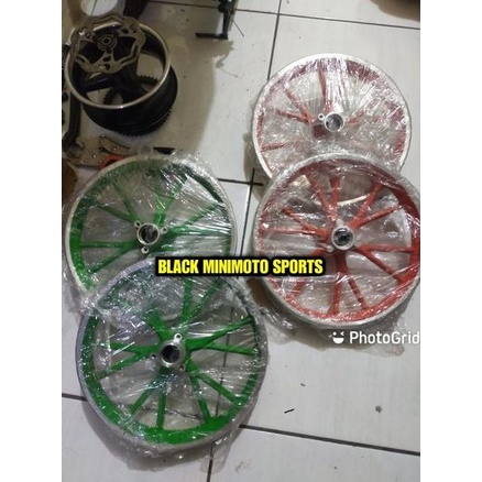 SALE Velg Mini Trail 49cc Ring 10 inch - Velg Racing Mesin Motor Mini Tarik Potong Rumput - Pelek Pa