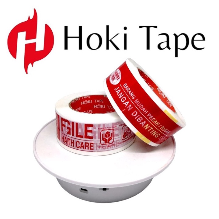 

Terkini➬ lakban fragile 45mmx200yard printing HOKI Tape 4 in 1_____033----- 12 + 1 ROLL J77 ➯