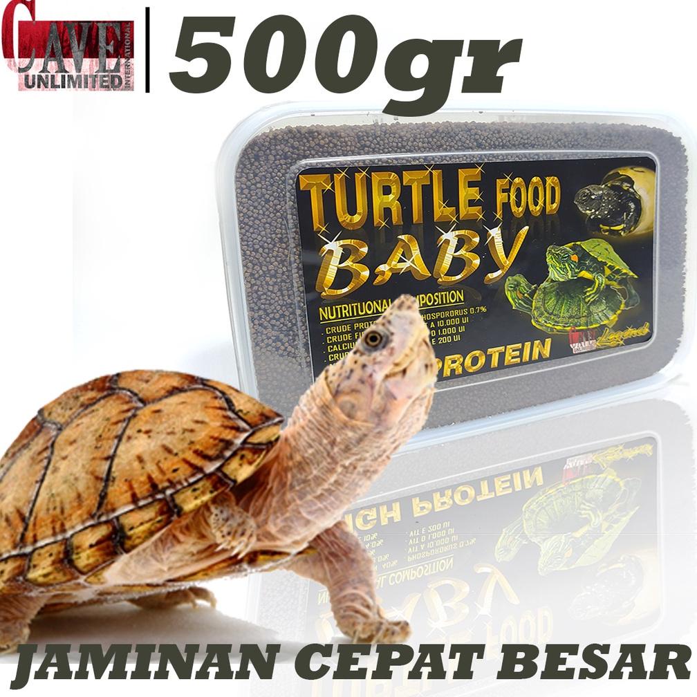 Terbaru 500Gr Pelet Kura Kura Baby Res Brazil Pakan Makanan Kura Ambon Aligator Hi Protein Jaminan C