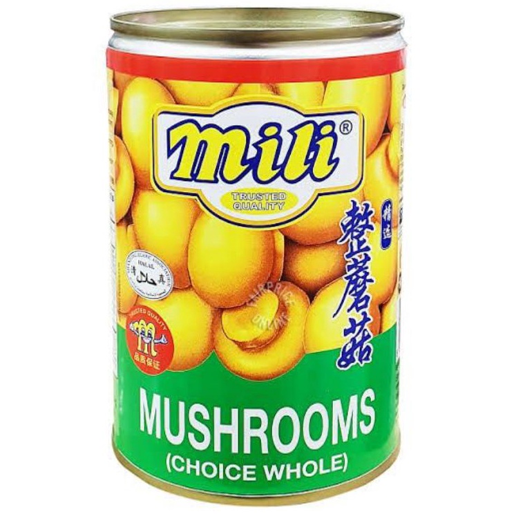 

Sale✫➟ Mili Mushroom ~ Whole Mushroom ~Jamur Kancing Dalam Kaleng 425 Gram T34