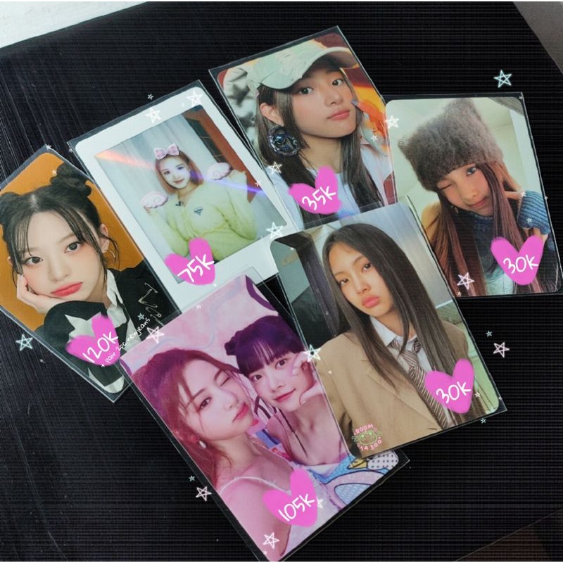 STAYC Lesserafim Newjeans Makestar Ktown4u OMG Seeun J Eunchae Yunjin Hyein Minji photocard pc