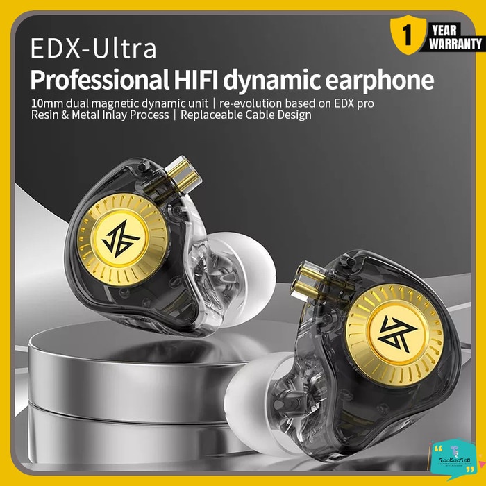 Terlaris Kz Edx Ultra Earphone Iem Basshead Headset In Ear Monitor With Mic