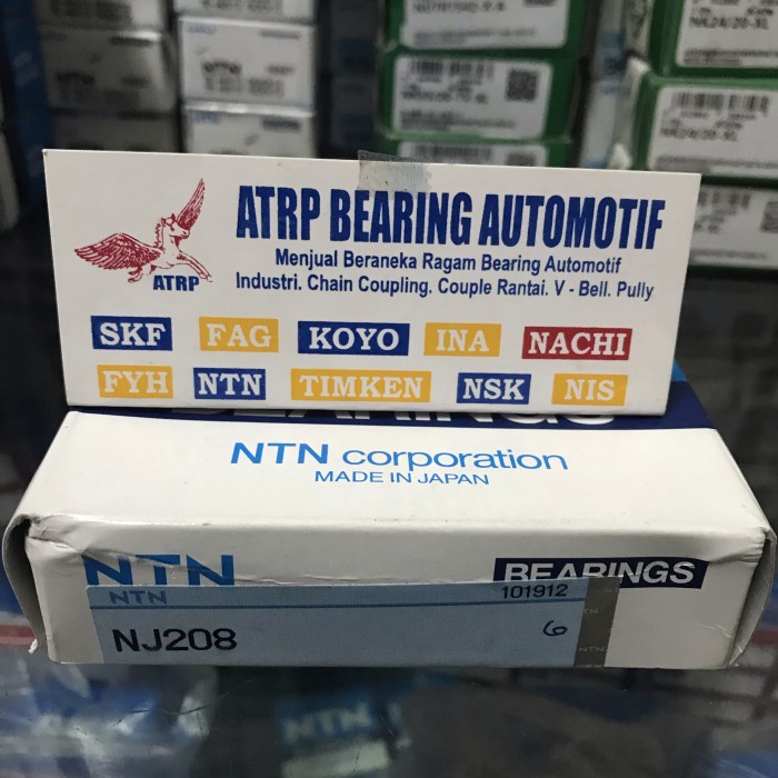 CYLINDRICAL ROLLER BEARING NJ 208 NJ208 NTN JAPAN ORIGINAL