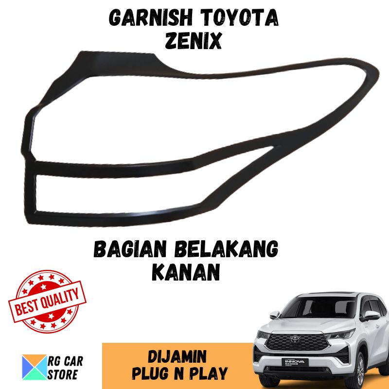 GARNISH INNOVA ZENIX 2023-2024 WARNA HITAM DOFF DIJAMIN PNP TINGGAL PASANG BERKUALITAS