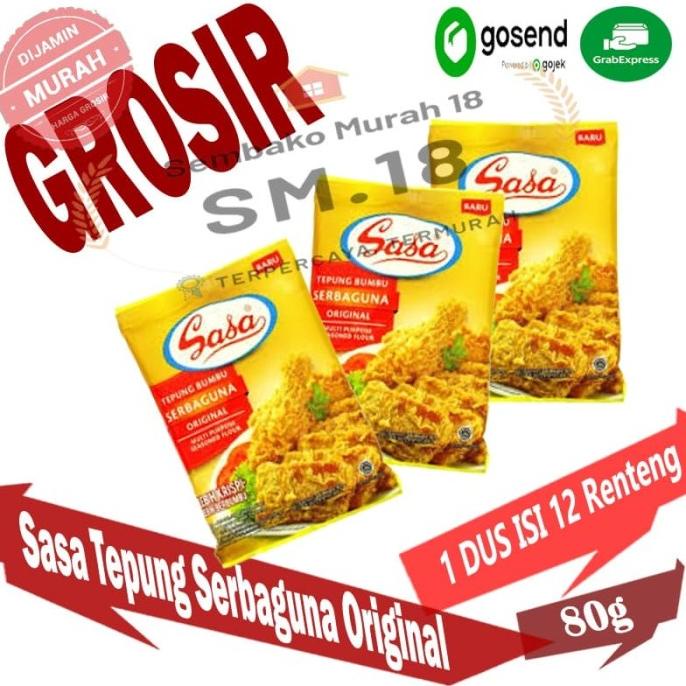 

Sasa Tepung Serbaguna Original 80g Per Dus isi 12Renteng - Grosir