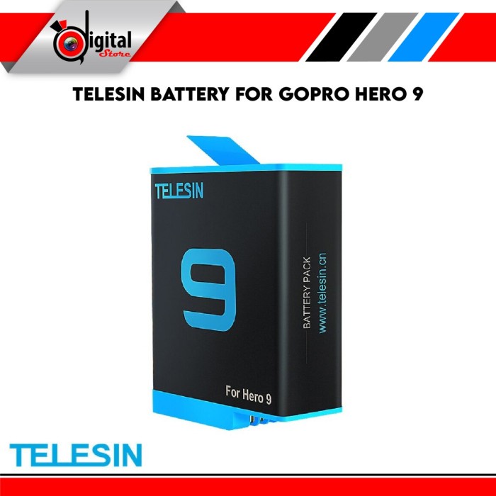 FLASH SALE TELESIN RECHARGABLE BATTERY GOPRO HERO 9 - BATTERY GOPRO HERO9 TERLARIS