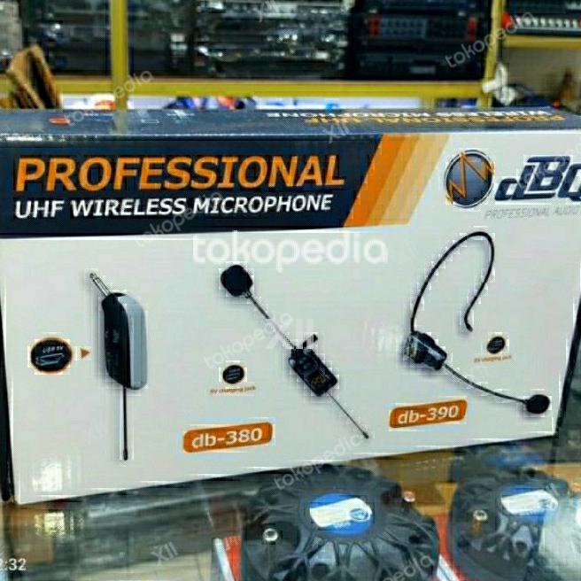 Proffesional Uhf Wireless Microphone Dbq Headset Bando Db 390  Sa30
