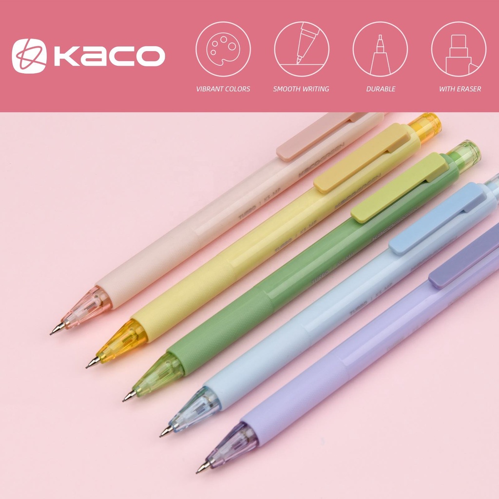 

Kaco GREEN TURBO Pensil Mekanik Mechanical Pencil 0.5mm with Refill KCT05