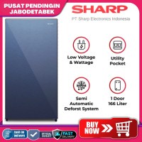 SHARP KULKAS 1 PINTU [166 L] SJ-X185M-SG PPJ