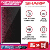 SHARP KULKAS 1 PINTU [184 L] SJ-X195MG-GR - MERAH PPJ