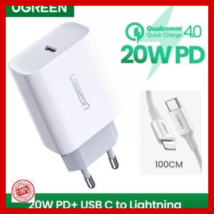 Ugreen Combo PD Charger + Cable Type C Lightning MFI PD 3.0 36 WATT