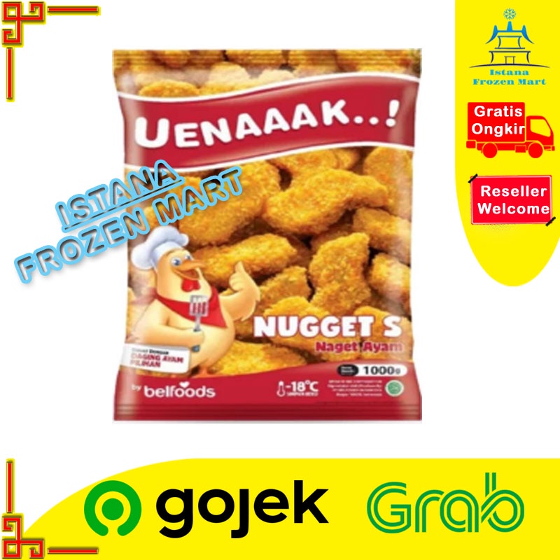 

BELFOODS Uenaaak Ayam Naget Chicken Nugget S 1 KG