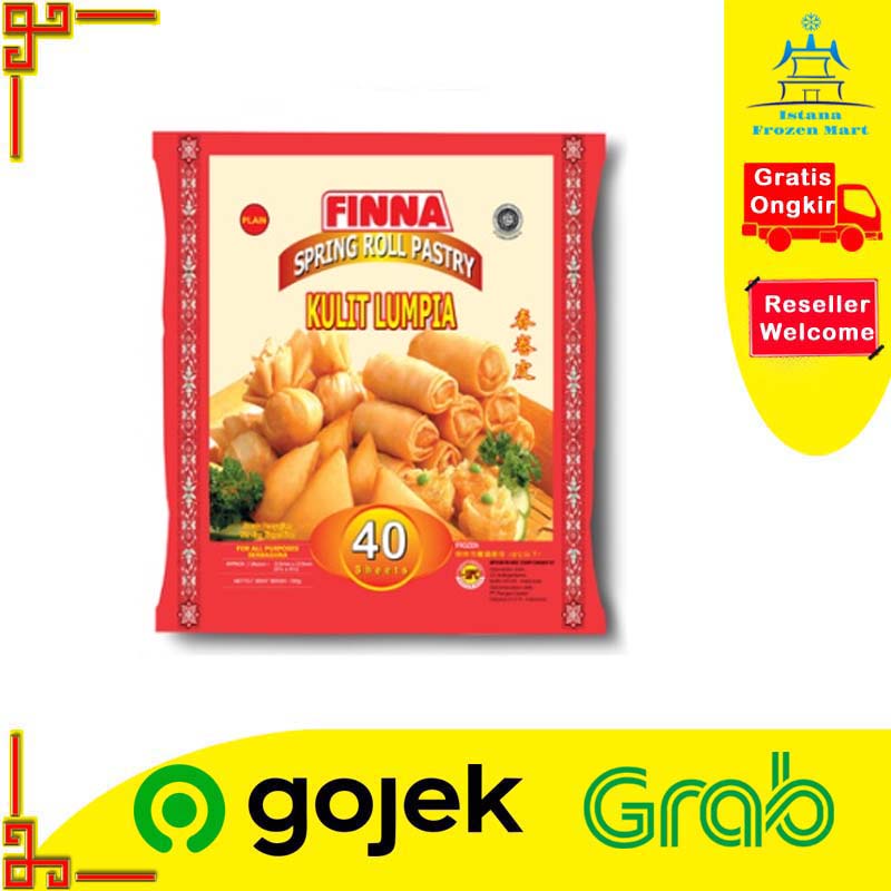 

Kulit Lumpia 215mm Isi 40 lembar - FINNA