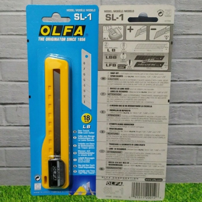

Terlaris Art Knife Pisau Cutter 18Mm Sl-1 Olfa Snap-Off Blade Cutter