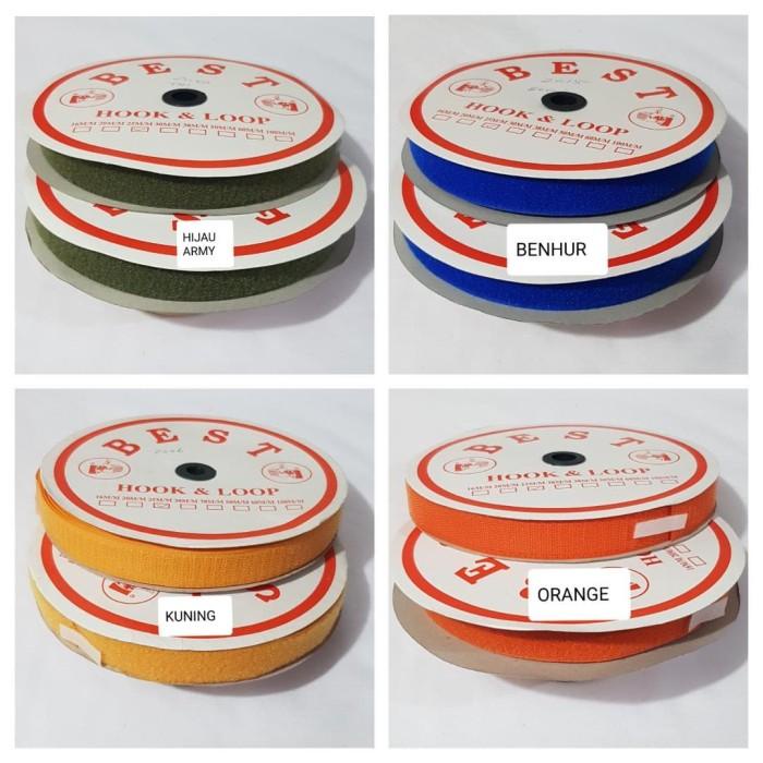 

Perekat Nilon Tape Velcro Lebar 2,5Cm Warna Warni