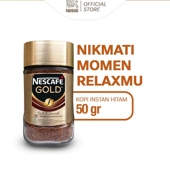 

Nescafe Gold Kopi Instan Kopi Hitam Jar 50Gr