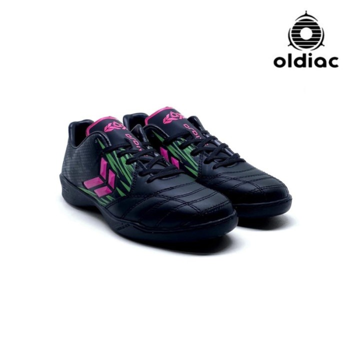 CUCI GUDANG Sepatu Futsal Sport Phoenix Black Green Guardian Oldiac Original