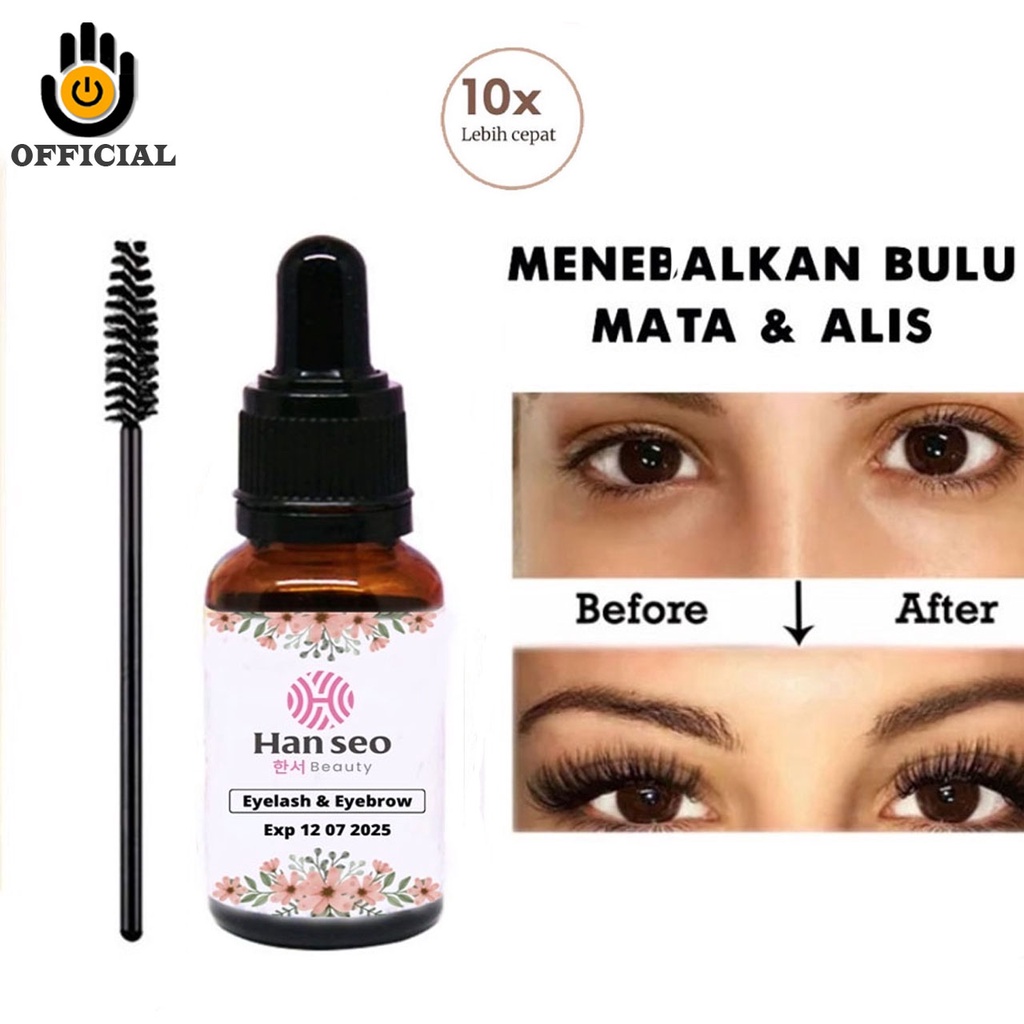 Serum Bulu Mata dan Alis Eyelash Eyebrow Serum Hanseo Penumbuh Bulu Mata Dan Menebalkan Alis Mata dengan Cepat