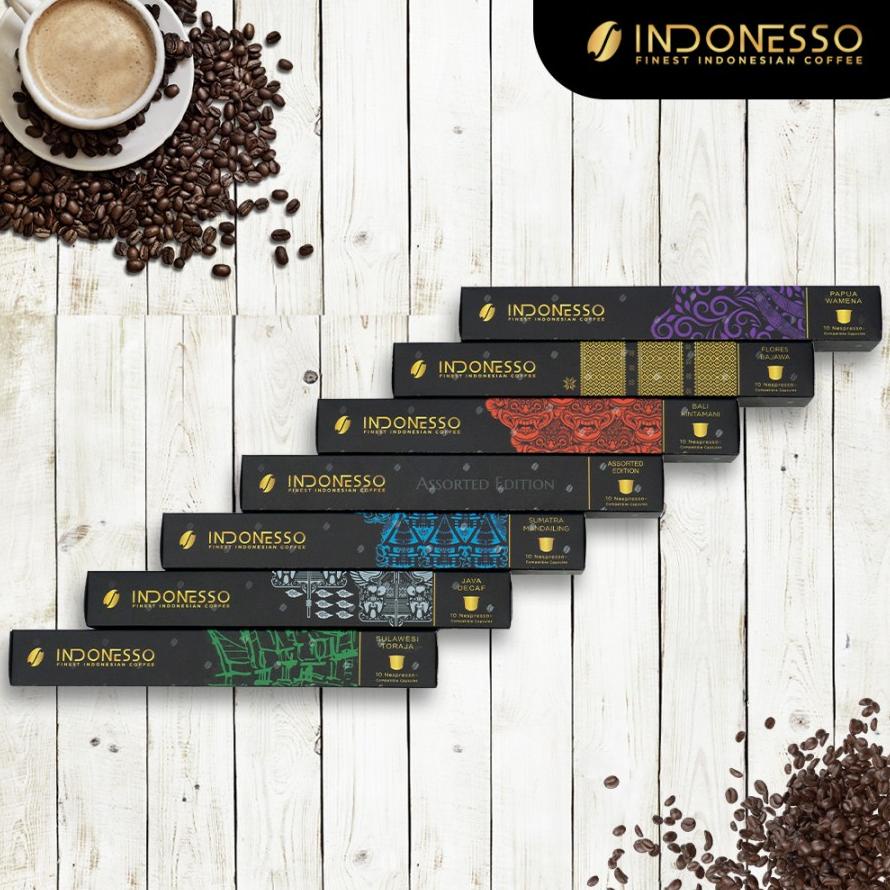 

Kopi Kapsul Indonesso Nespresso 10Pcs | Coffee Capsules Compatible