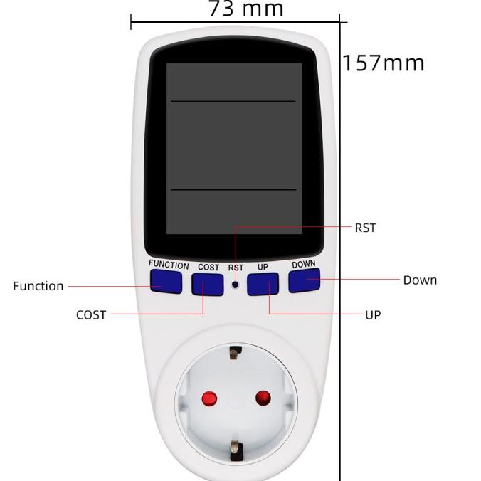 Watt Meter AC Digital Volt Pemakaian KWH Daya Energy Meter