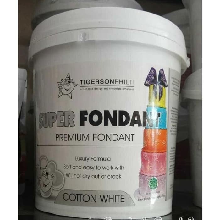 

Terlaris Spesial Fondant Tigerson Philti White 5Kg