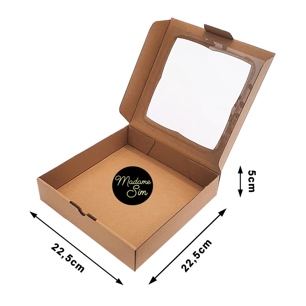 

7.7 KOTAK PIZZA - GIFT BOX - DUS BROWNIES 22x22x5 - MS-04 (ISI : 10 PCS)