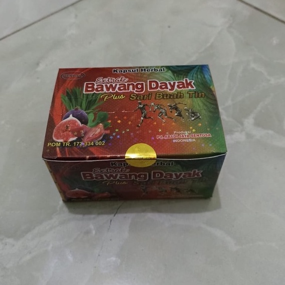 

Terlaris.. KAPSUL BAWANG DAYAK PLUS SARI BUAH TIN FTV