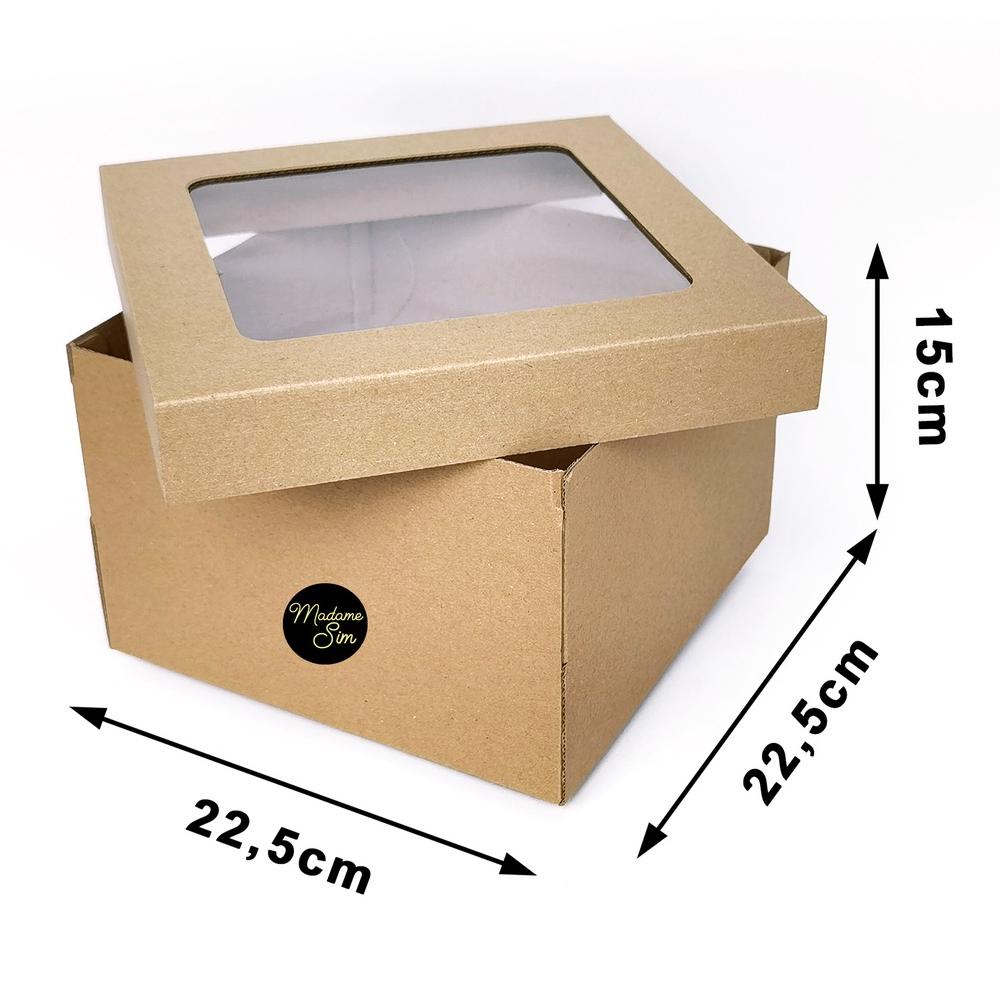 

Promo KOTAK KUE - CAKE BOX - DUS BOLU 22x22x15 - MS-TB (ISI : 10 PCS)
