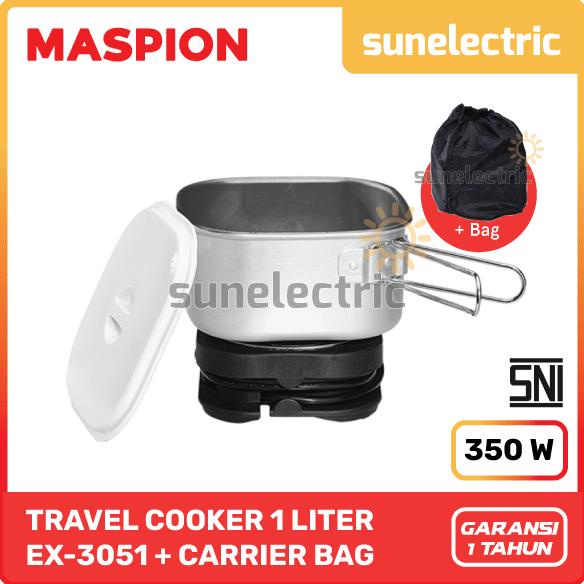 INA149 Maspion MSP EX-3051 Electric Travel Multi Cooker / Rice Cooker Portable Mini + Travel Bag EX 
