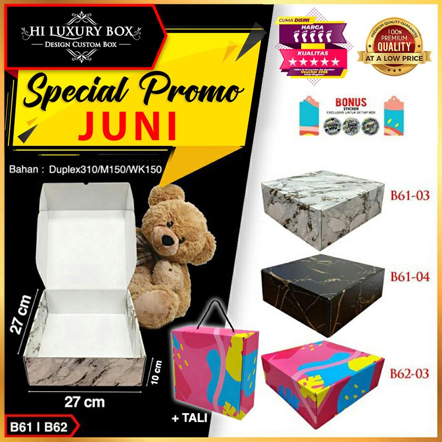 

Promo KOTAK KADO|KUE|HADIAH|CAKE|SERBAGUNA|BOX|DUS|PACKAGING|B61