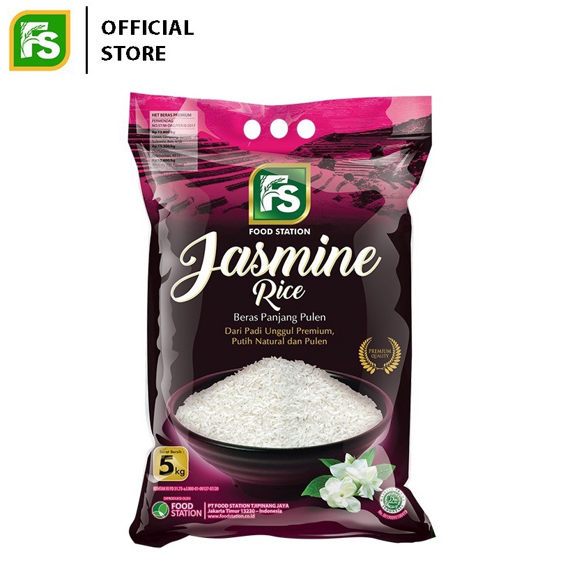 ✔✔SALE✔✔  Food Station-FS Beras Jasmine 5 kg