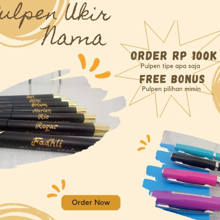 

✨Promo✨ Hari Ini Hadiah pulpen tiap pembelian Rp 100k gas !!